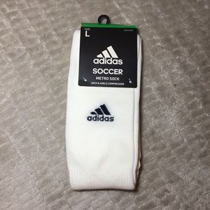 Adidas Large Men’s Size 9-13 Soccer Metro Sock Arch & Ankle Compression